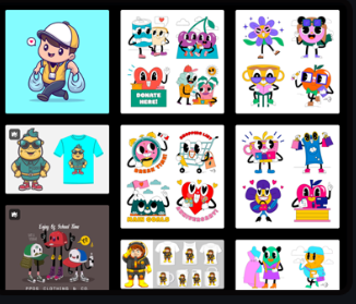 Characters for Merch by Ghibli Studio AI