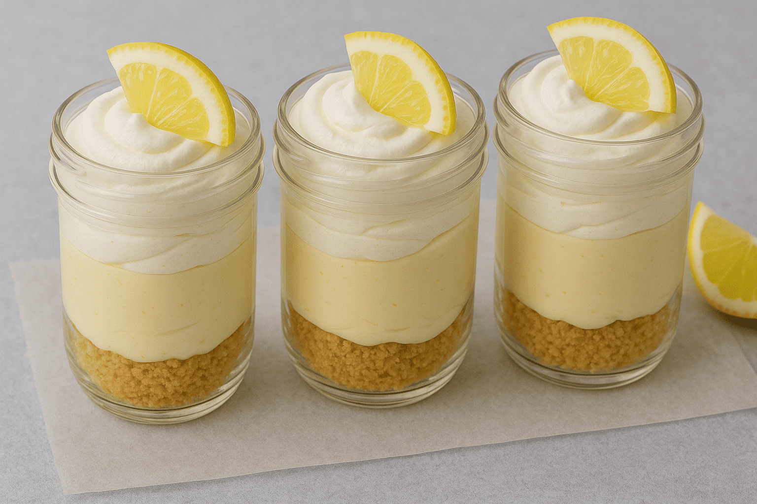 Keto Lemon Cream Pie Parfaits