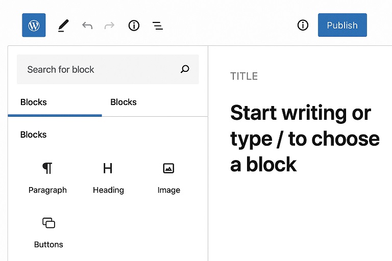 block editor